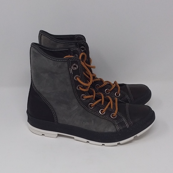 Converse Brown Leather Suede Unisex High Tops - Picture 5 of 12